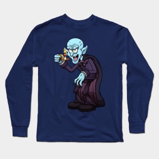 Creepy Vampire Long Sleeve T-Shirt